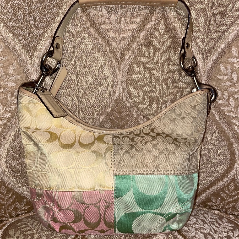 Coach Color Block Mini Tote